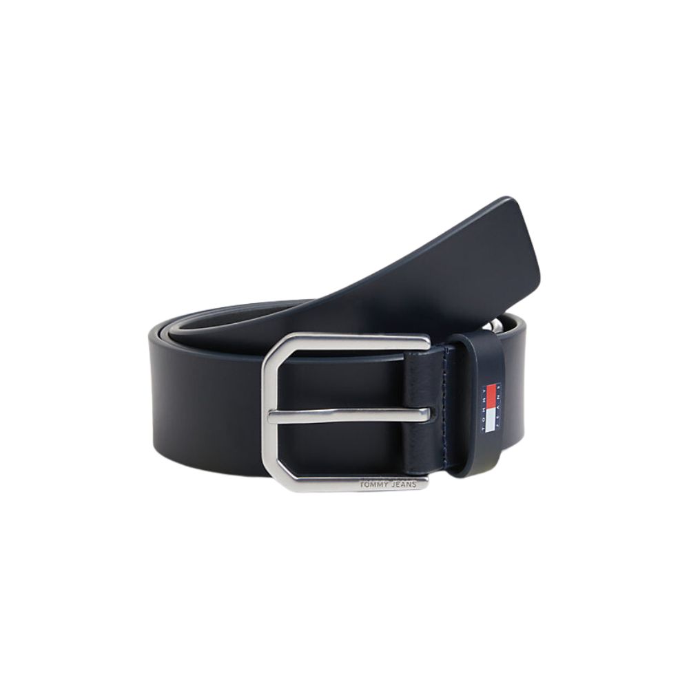 Leather Belt 4.0 in Navy