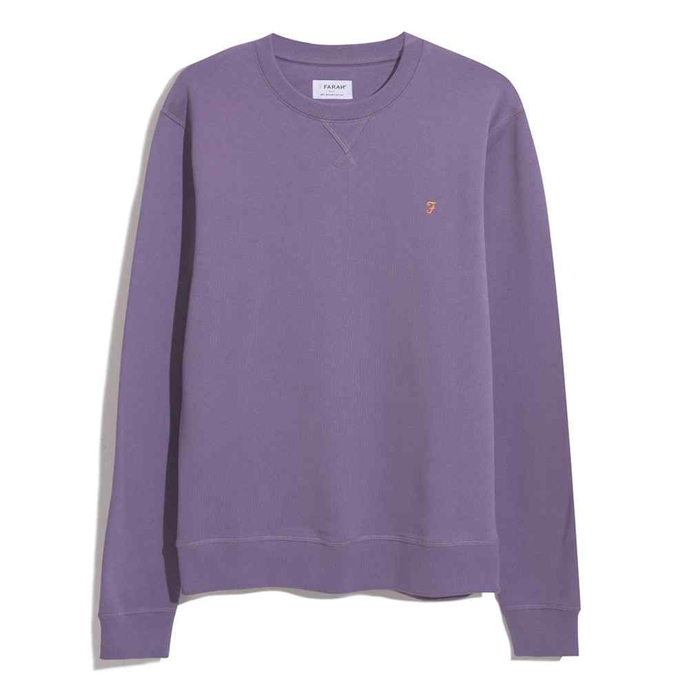 Tim Crew Neck Sweatshirt in Purple