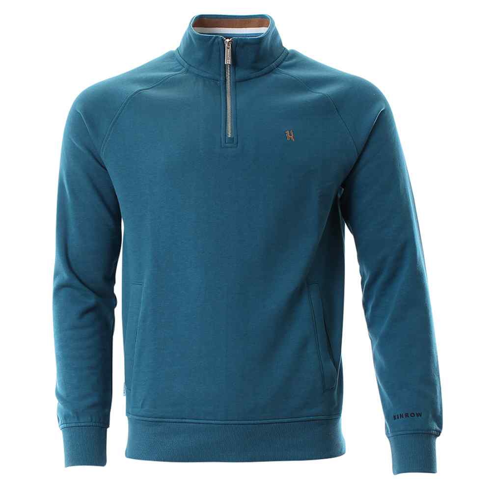 Dave Half Zip in Turquoise