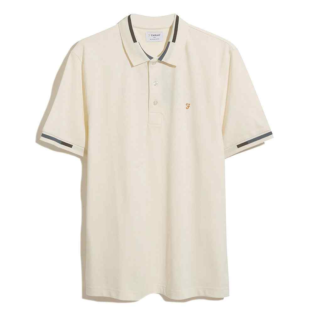 Maxwell Tipping Polo Shirt in Beige
