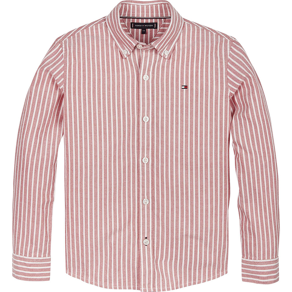 Kids Essential Oxford Shirt in Red