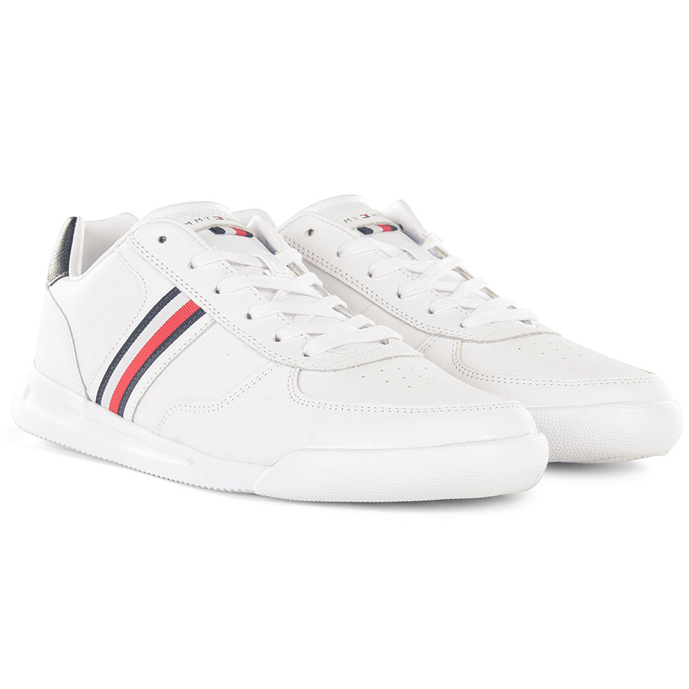Lightweight Leather Trainer in White