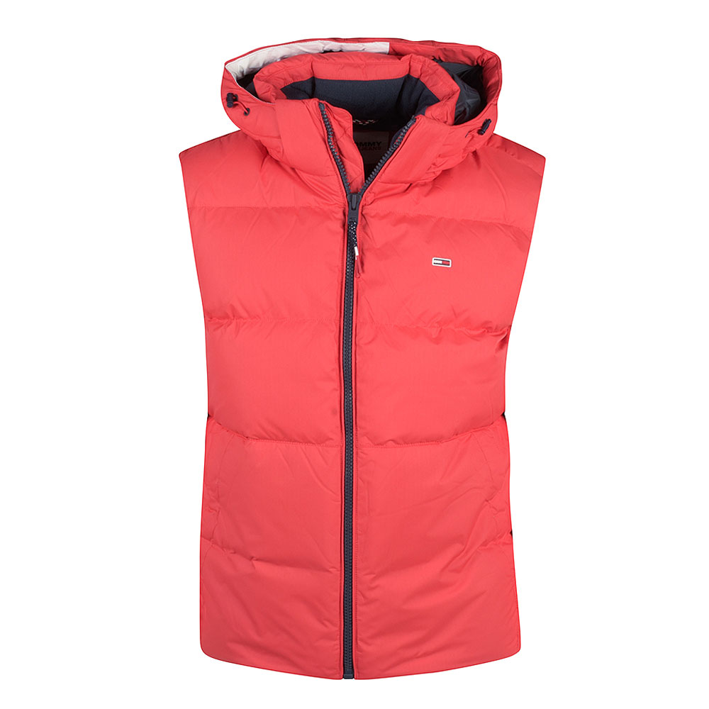 Essential Down Vest Gilet in Red