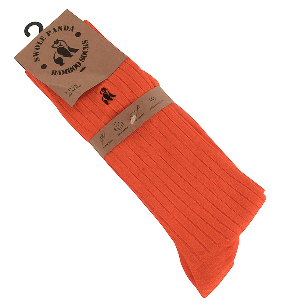 Bamboo Socks in Orange