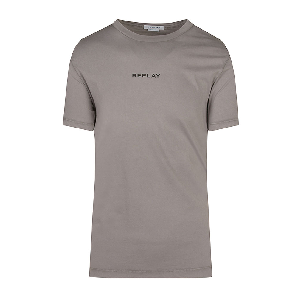 R Neck T-Shirt in Stone