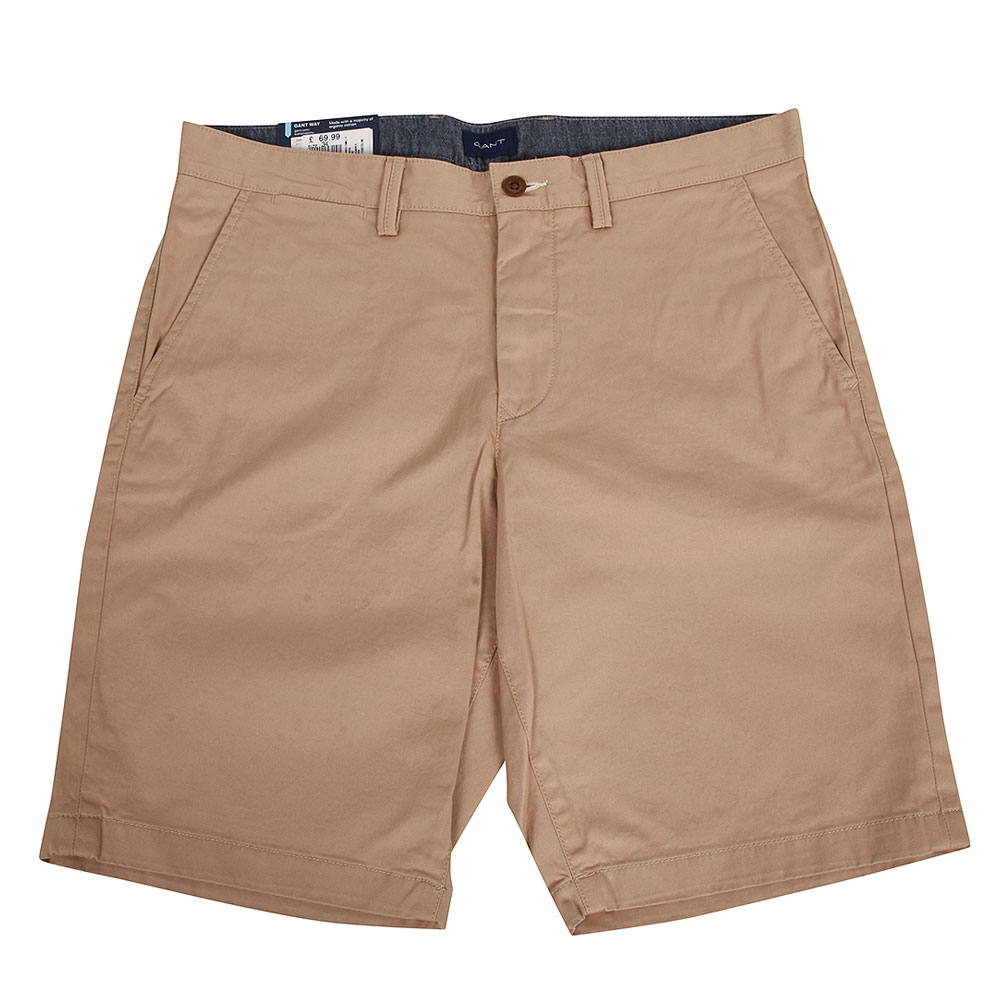 Gant Relaxed Twill Shorts in Beige