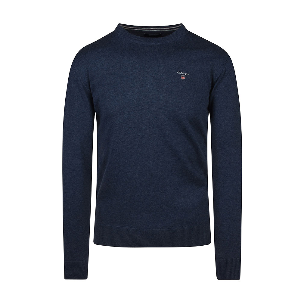 Classic Cotton Crew Neck Sweater in Royal