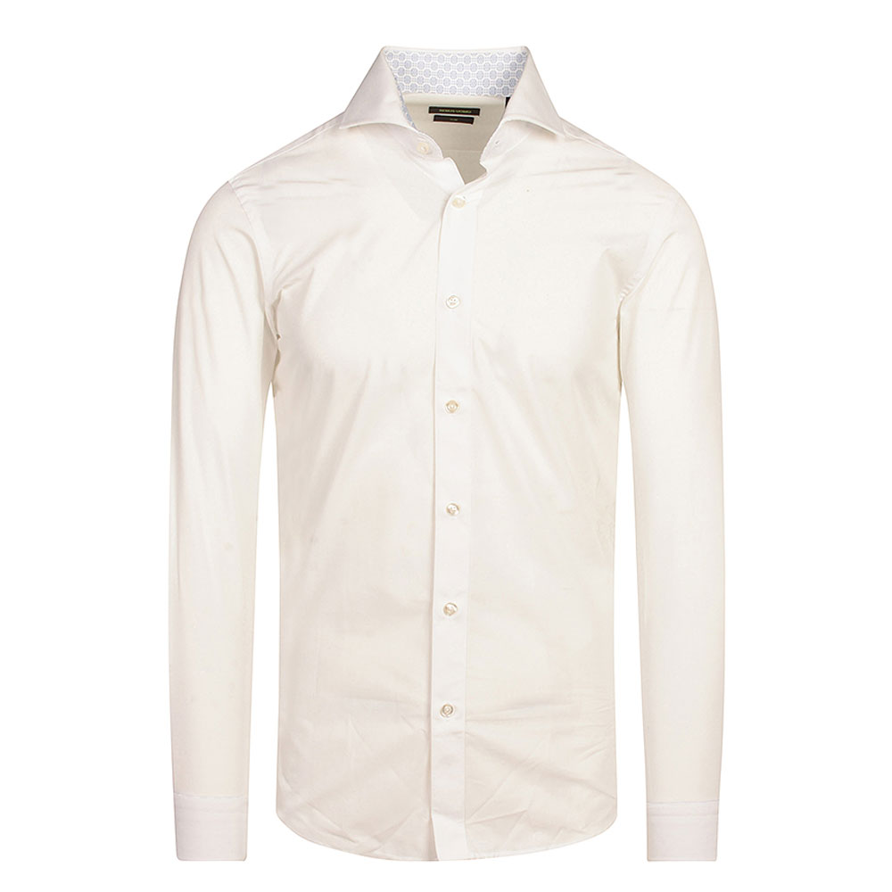 Slim Cotton Shirt in White