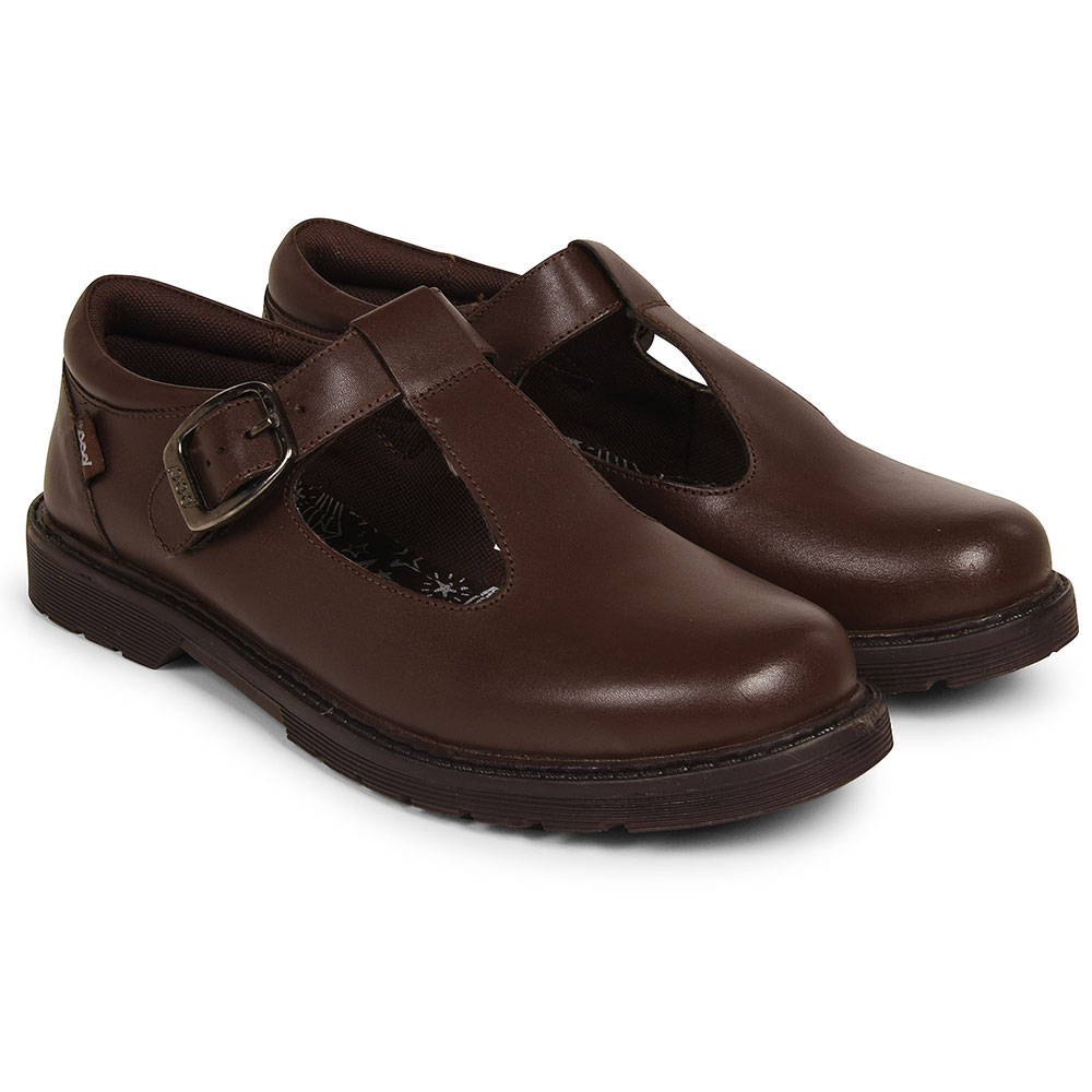 Margo Leather T-Bar in Brown