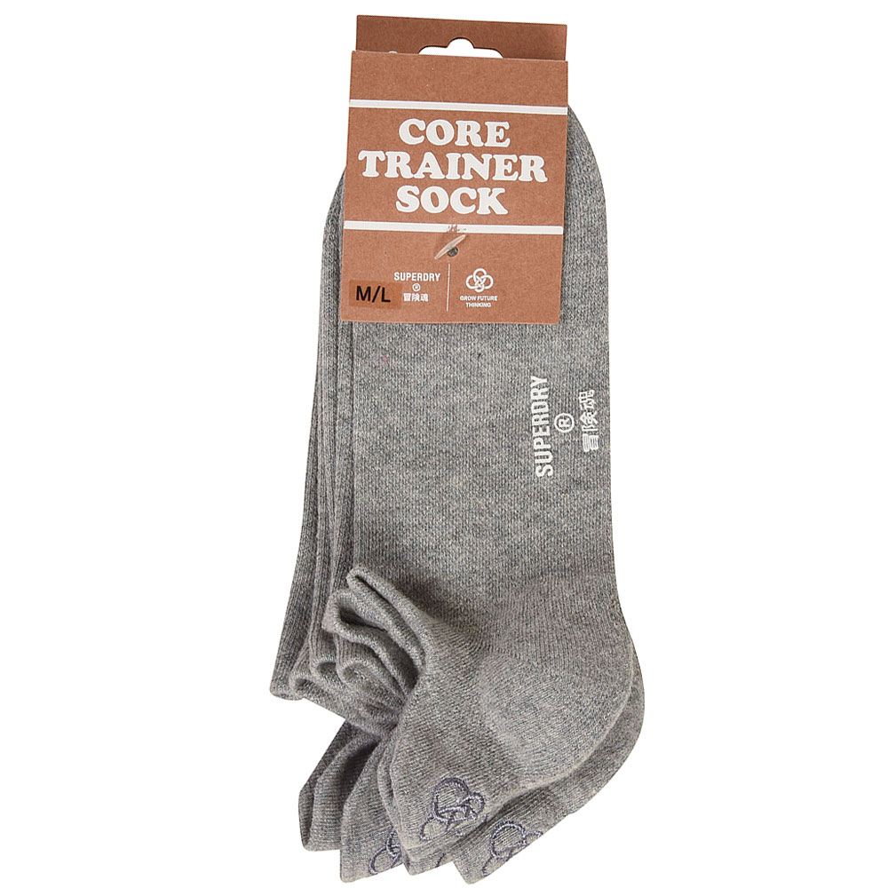 Trainer Sock 3 Pack in Grey