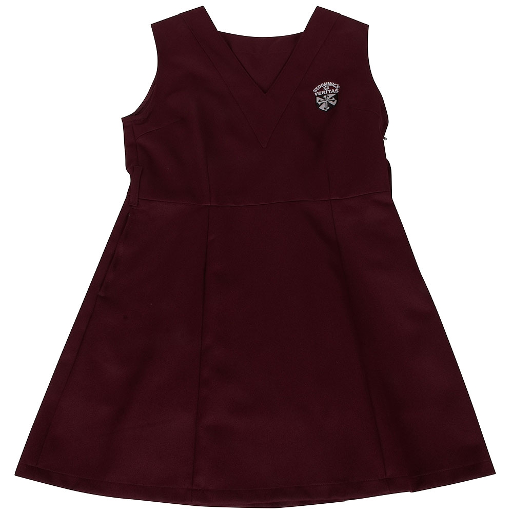 St Dominics Tunic Pinafore in Burgundy