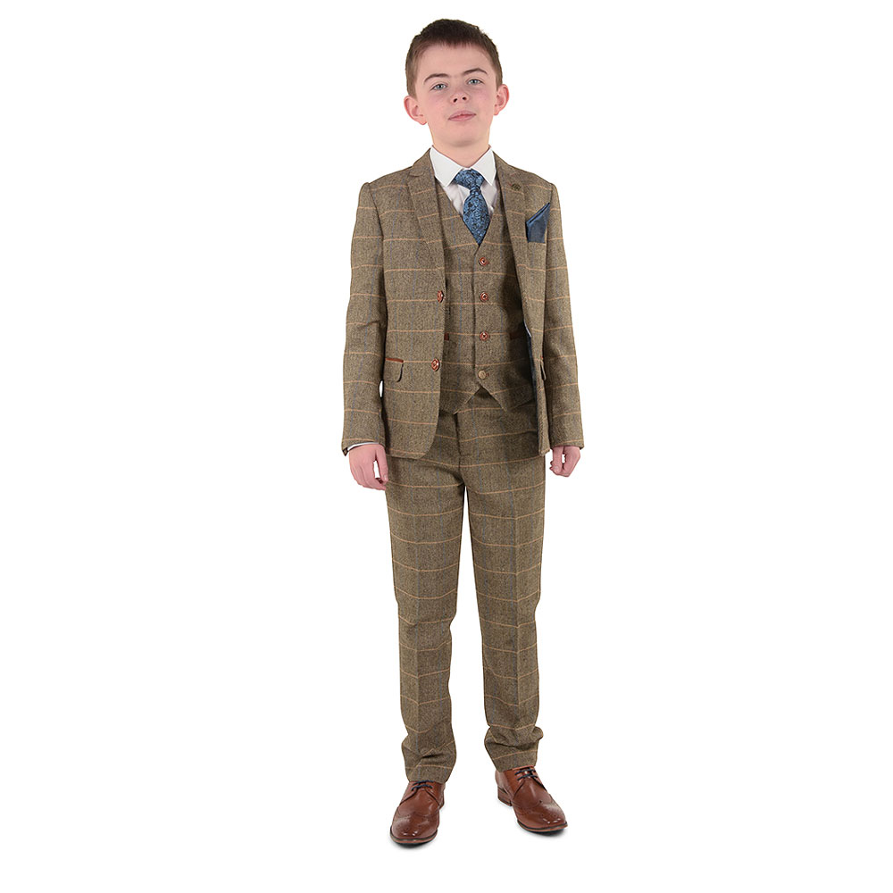 Boys Ted Suit in Tan